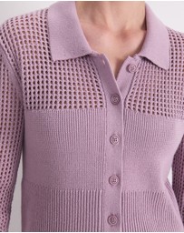 Sportscraft - Elka Pointelle Shirt Cardigan