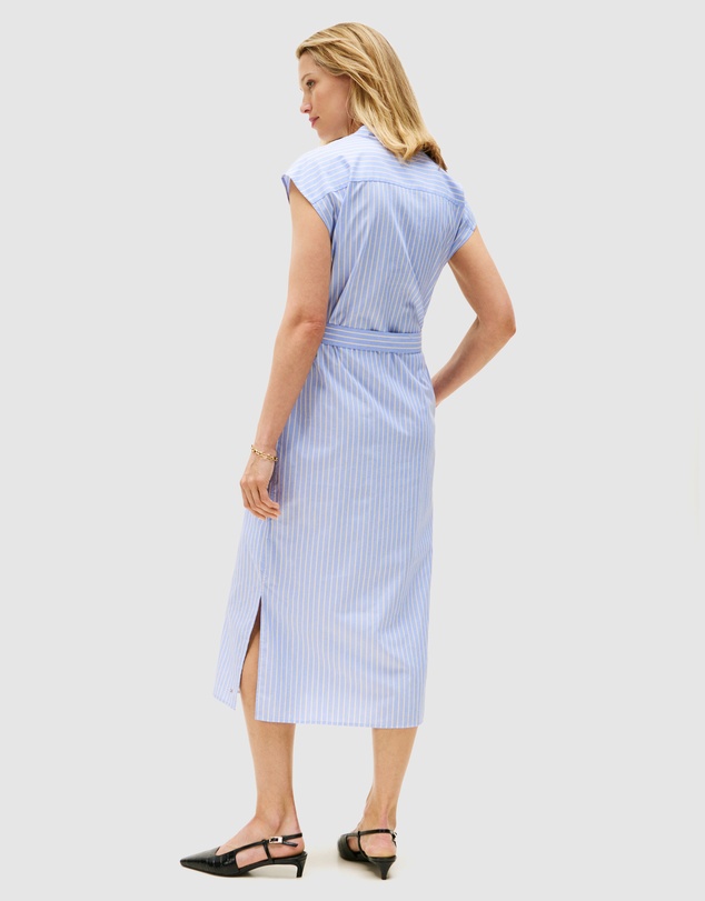 Tommy Hilfiger - Poplin Midi Belted Dress