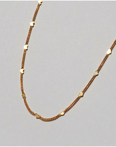 SAINT VALENTINE - Fine Heart Chain Necklace - Gold