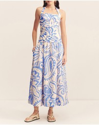 Shona Joy - Francis Draped Halter Midi Dress