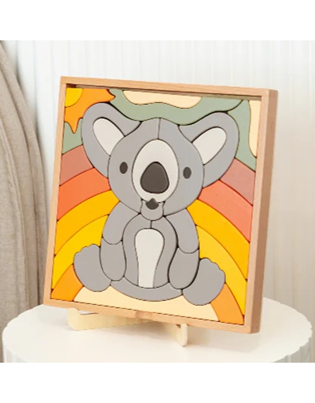 Axis Toys - Stellavan & Papa - 3-in-1 Large Block Puzzle, Koala
