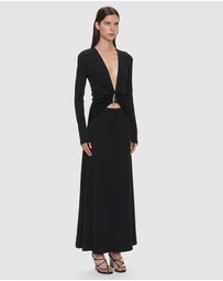 Christopher Esber - Crystal Pendant LS Dress