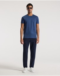 Calibre - Mercerised Crew T-shirt Marine