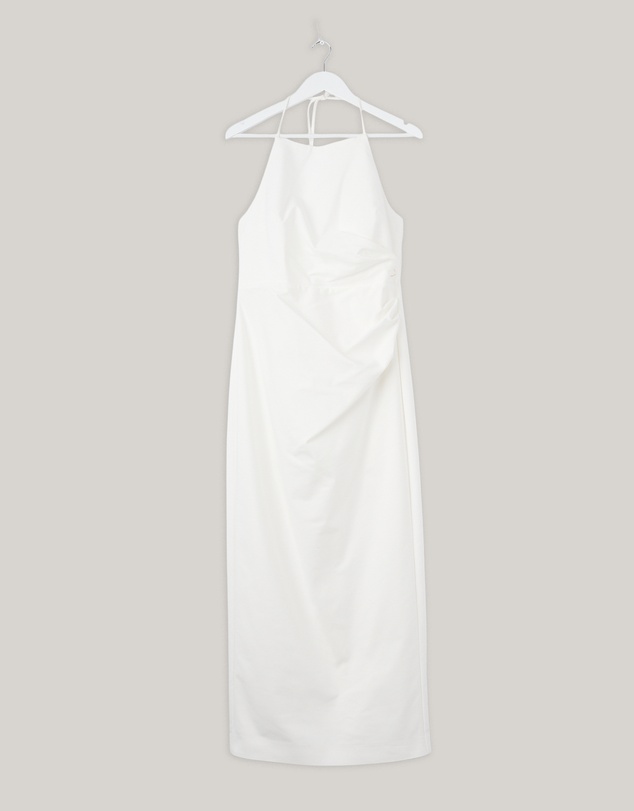 Revibe - Repaired Shona Joy Lani High Neck Halter Maxi Dress - AU 12