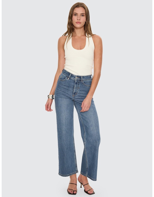 Thrills - Holly High Rise Stretch Wide Jeans