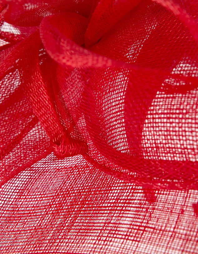 Max Alexander - Large Red Sinamay Fascinator Hat