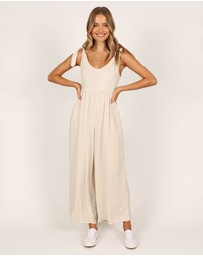 Petal & Pup - Ayla Linen Jumpsuit - Oatmeal