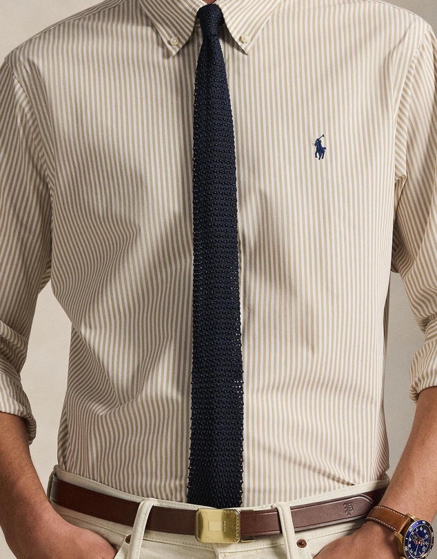 Polo Ralph Lauren - Slim Fit Striped Stretch Poplin Shirt