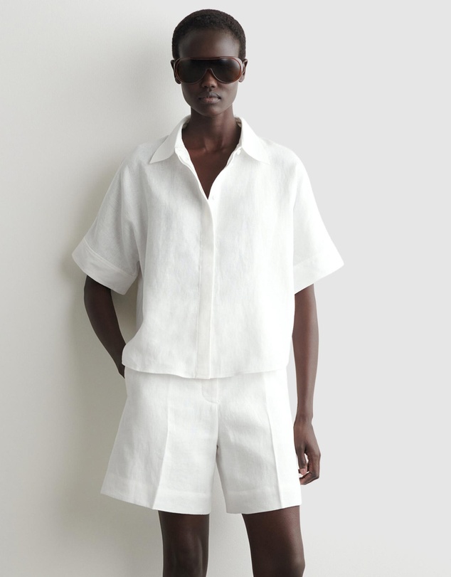 COS - Tailored Elasticated Linen Shorts