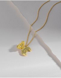 Wanderlust + Co - Croissant Gold Necklace