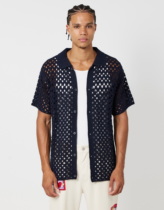 Scotch & Soda - Crochet Knitted Short Sleeve Polo