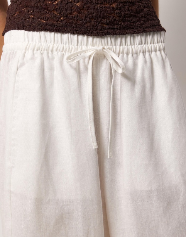 AERE - Bay Linen Barrel Leg Pants