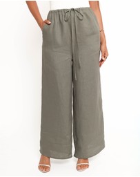 Petal & Pup - Clairo Linen Pant - Olive