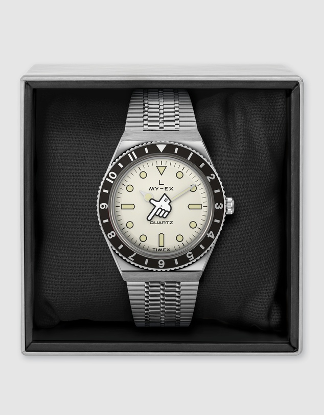 TIMEX - Timex x Seconde Seconde Collab Limited Edition Silver Tone Watch