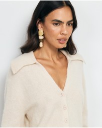 AERE - Pia Brushed Knit Cardigan