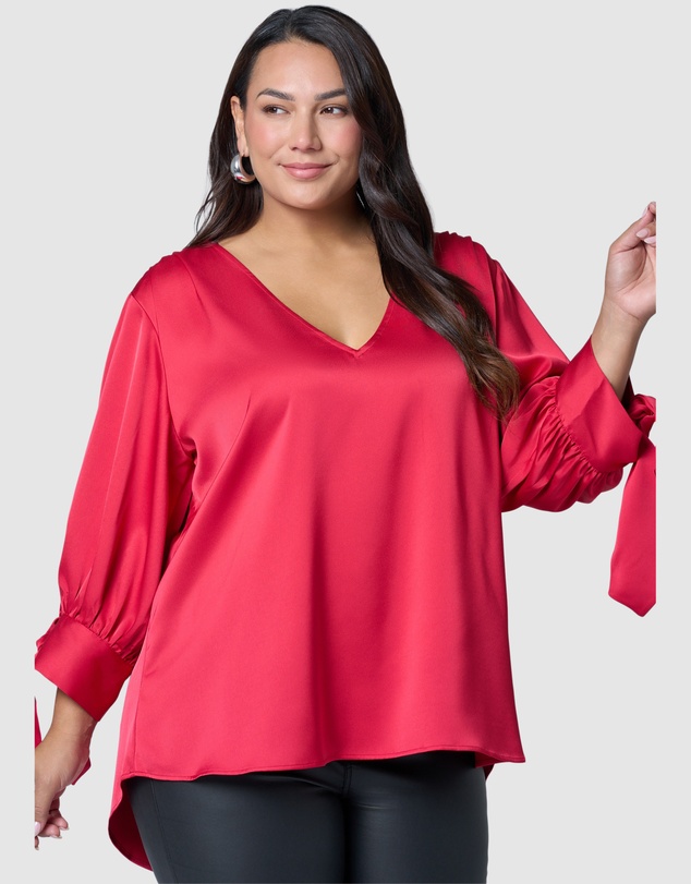 Pink Dusk by Curve Project - Charmed Blouse