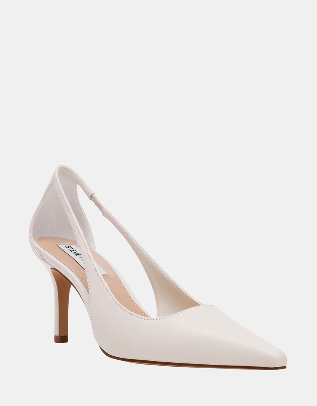 Steve Madden - Altra Ivory Pearl Leather Heels