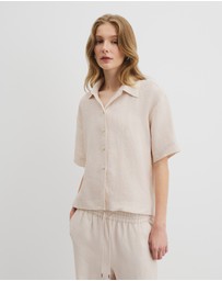 Country Road - Organically Grown Linen Short Sleeve Shirt