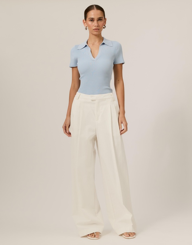 Tussah - V Front Short Sleeves Top