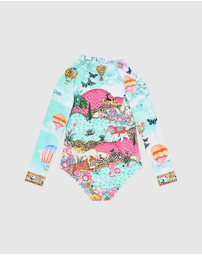 Camilla - Long Sleeve Zip Front Paddlesuit - Kids-Teens