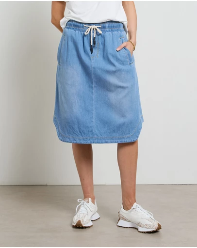 DRICOPER DENIM - Cecil Rodeo Blue Skirt