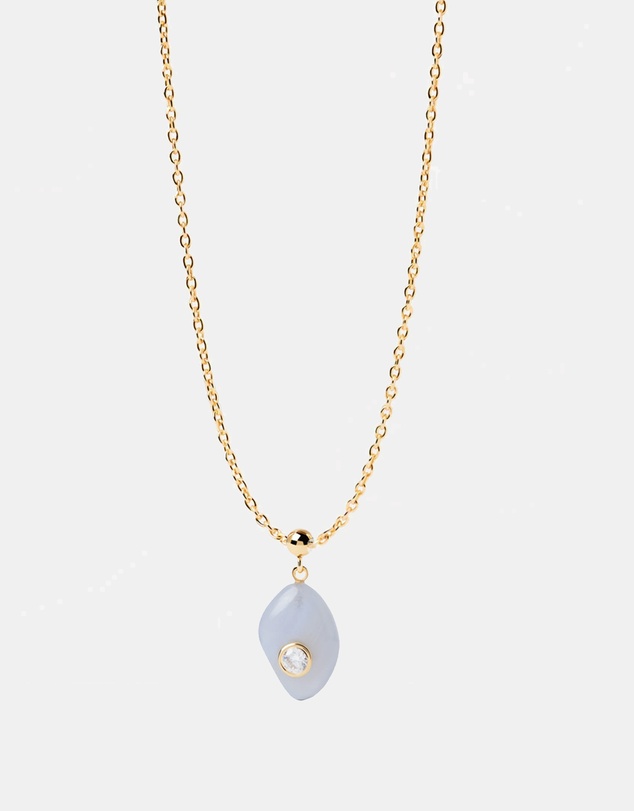 PDPAOLA - Serenity Blue Agate Charm Necklace