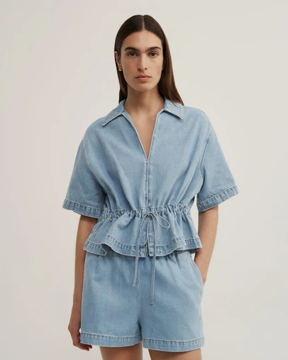 Witchery - Bow Denim Shirt