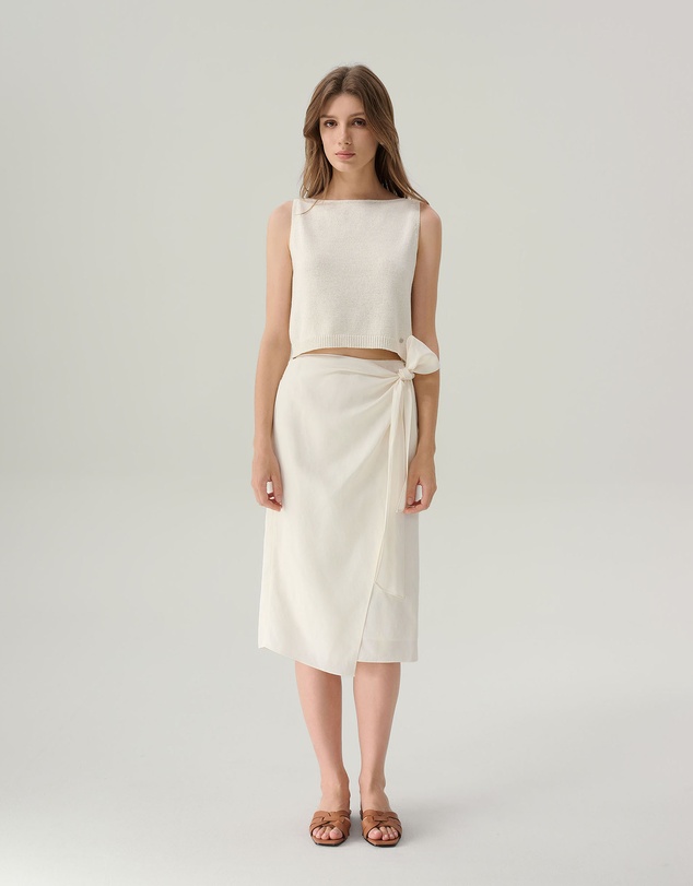 IDA+S - Ari Cropped Knit Tank Top