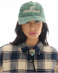 THE TALES - Destroyed Art Department Green Trucker Cap