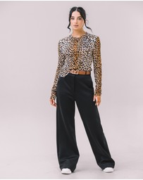 Youmsara - The Freya Wide-Leg Knit Pants