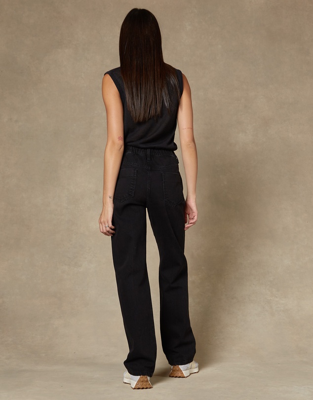 DRICOPER DENIM - Seville Straight Leg Black Jeans