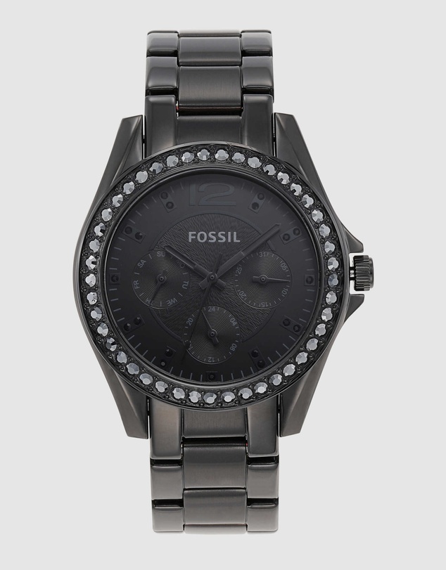Fossil - Riley Black Chronograph Watch