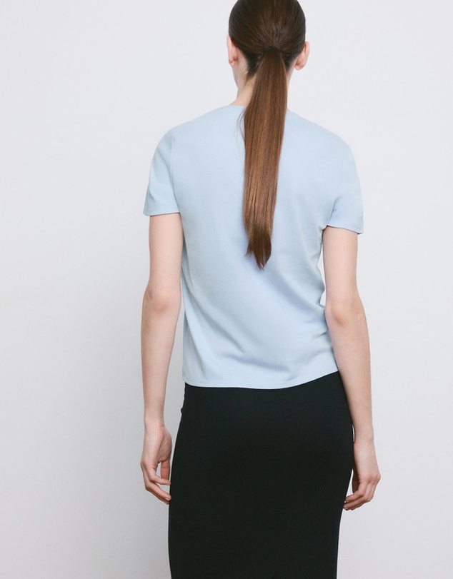 M.N.G - Short-Sleeved Cotton T-Shirt