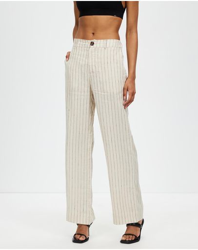 Beige Pinstripe