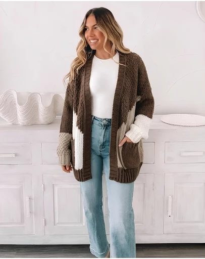 Esther & Co - Felisha Knit - Cream Multi