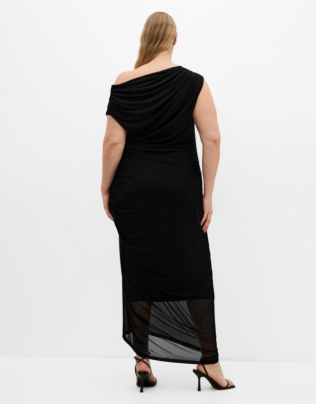 City Chic - Vivid Mesh Maxi Dress