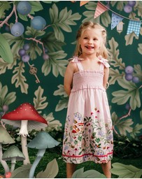 Fleur Harris - 'Enchanted Garden' Faraway Dress in Sugar Pink