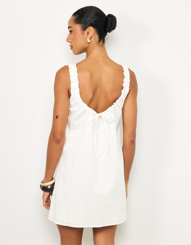 AERE - Vaila Cotton Mini Shift Dress
