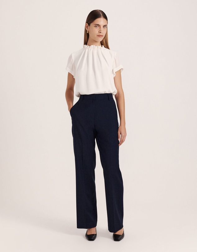 SABA - Willa High Neck Short Sleeve Top