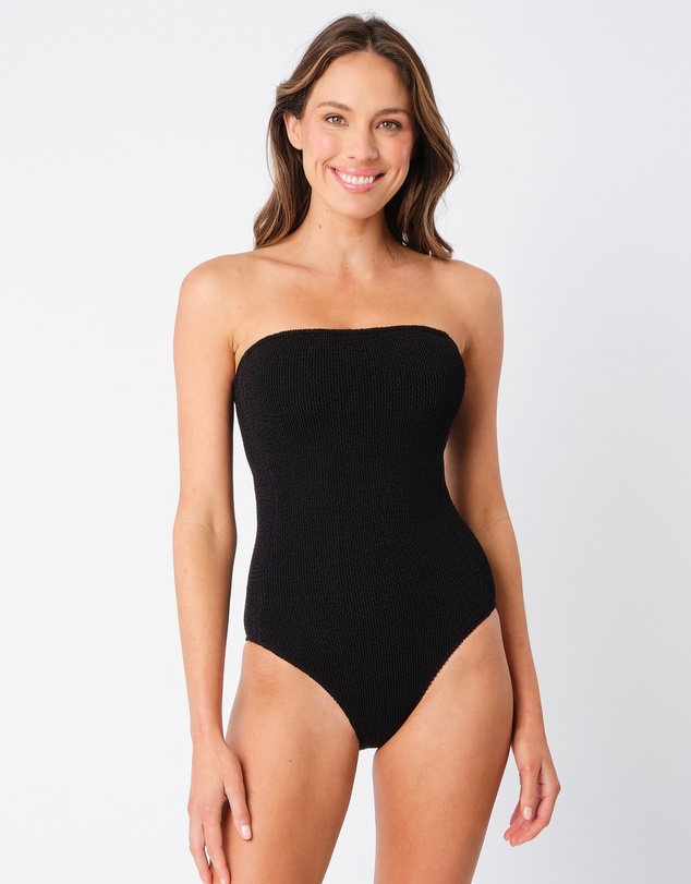 UNE PIECE - Crinkle Cut Strapless One Piece Swimsuit