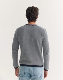 Oxford - Liam Stripe Crew Neck