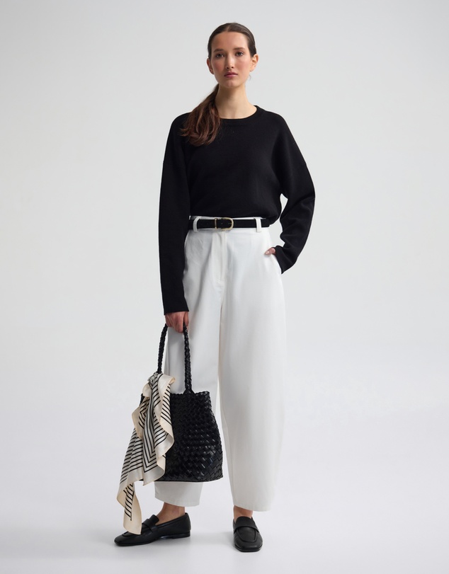 Oxford - Lexie Cotton Crew Neck Knit