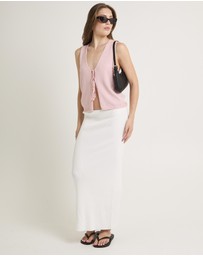 Subtitled - Libby Tie Front Knit Top
