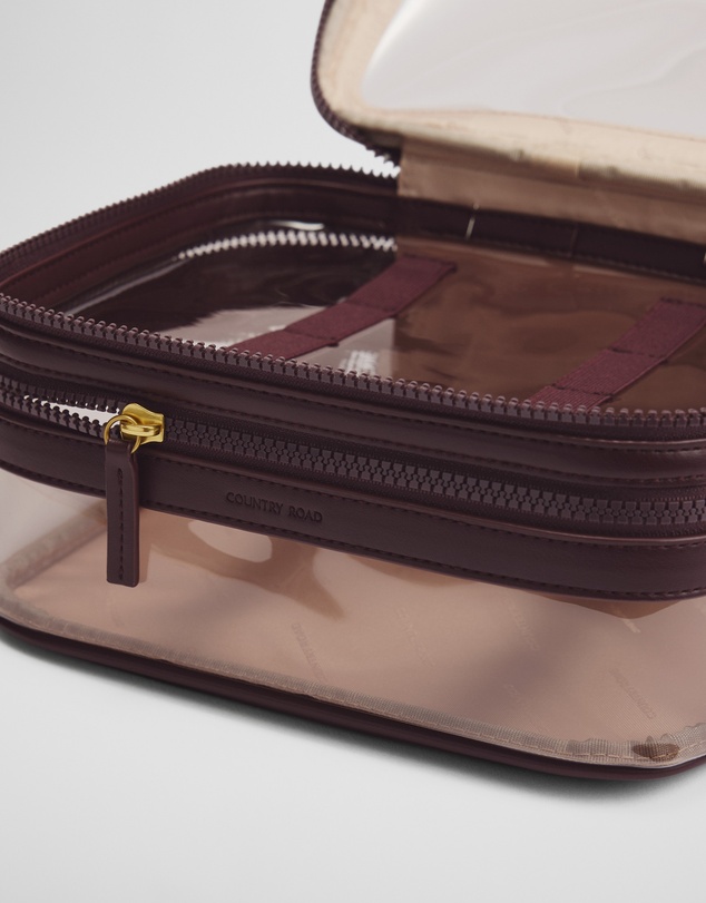 Country Road - Double Zip Makeup Case