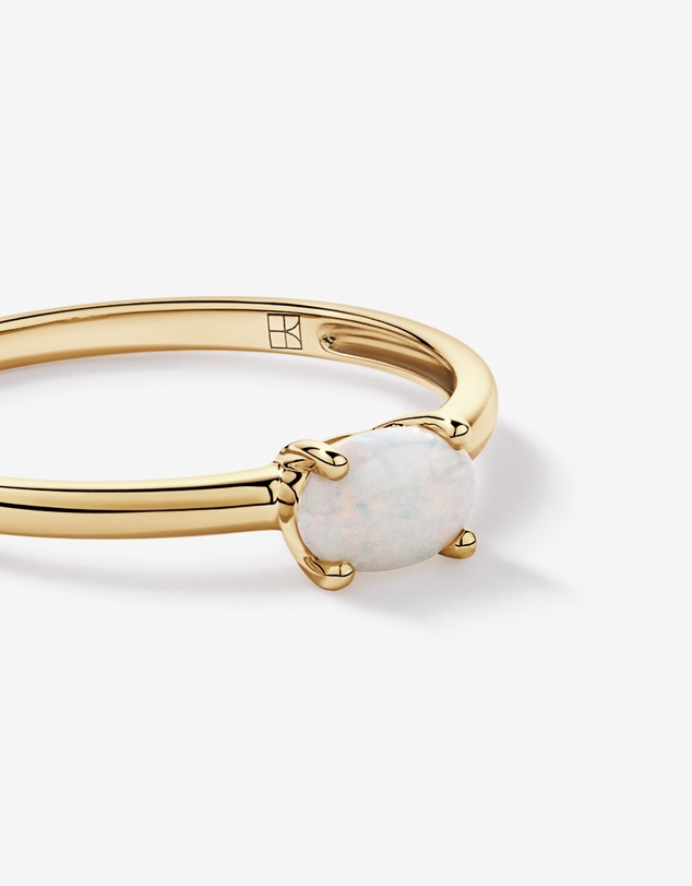 Michael Hill - Australian Opal East-West Ring in 10kt Yellow Gold