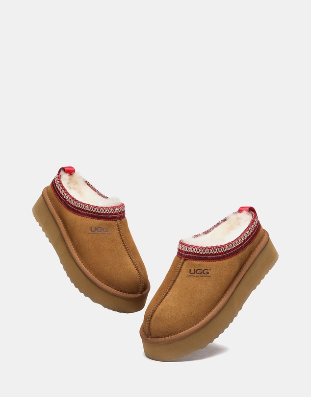 EVERAU - Australian Shepherd Ugg Ventus Platform Cow Suede Upper House Shoes