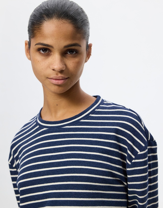 Zulu & Zephyr - Stripe Jersey Long Sleeve Top ICONIC EXCLUSIVE