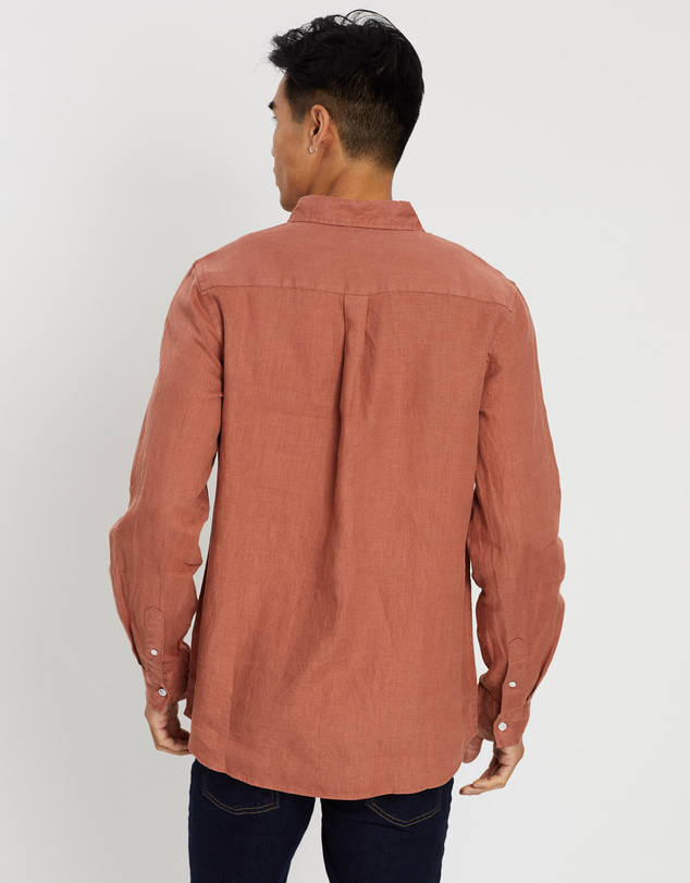 Assembly Label - Casual Long Sleeve Linen Shirt