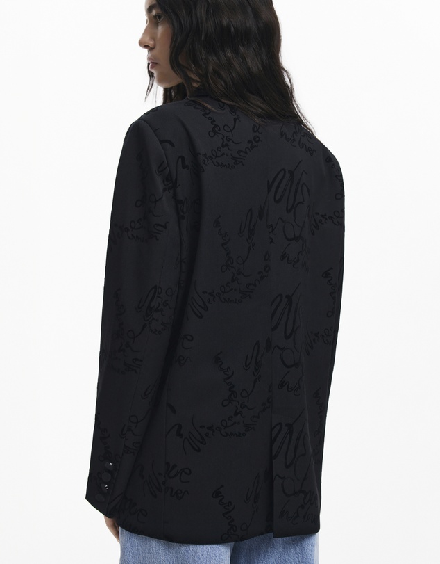 Desigual - Lettering blazer
