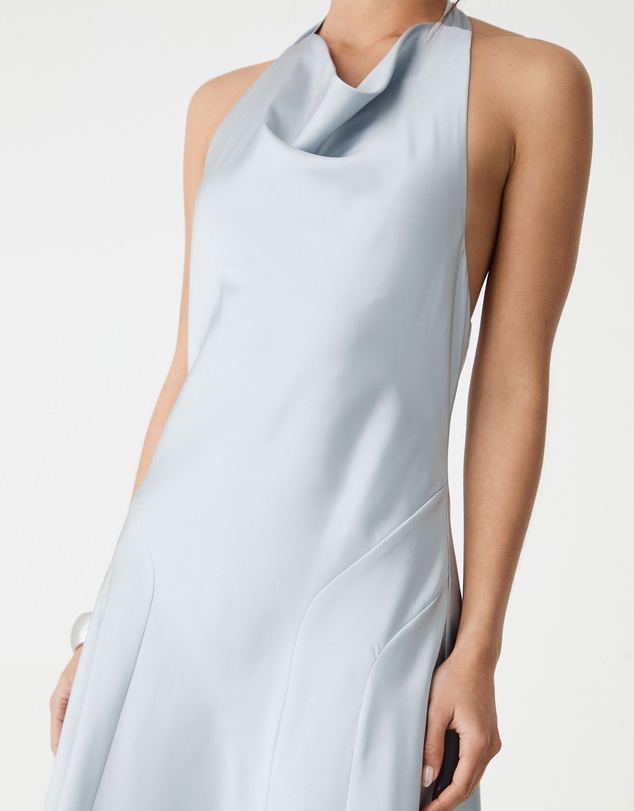 Forcast - Santana Halter Satin Dress
